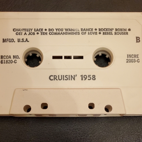 1958 ROCK&ROLL TUNES ~ CASSETTE TAPE - Picture 3 of 3